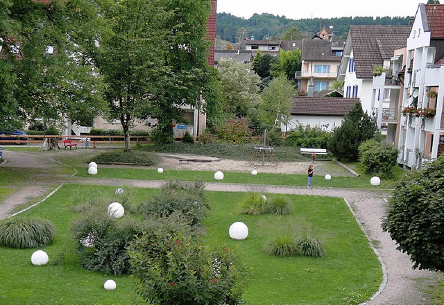 Ein Ort zum Seele baumeln lassen, der ...unte Kugelleuchten noch schner wird.   | Foto: Hansjrg Bader