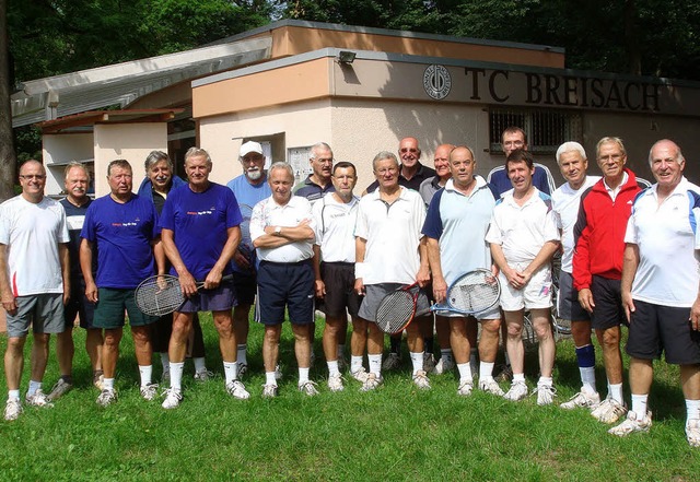 Die Senioren des Breisacher Tennisclubs trafen sich zu einem Oldie-Turnier.  | Foto: privat