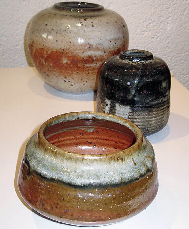 Schlichte Formen, lebendige Glasuren: Keramiken von Sybille Abel-Kremer  | Foto: d. Mller-barbian