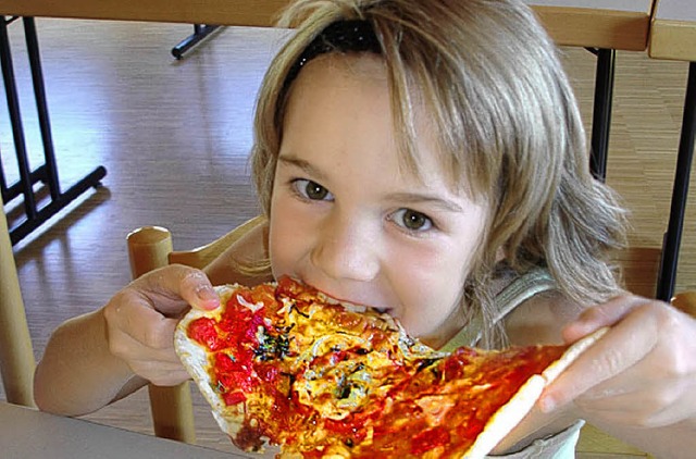 Einfach zum Reinbeien war die  Pizza  im Rahmen des Ferienprogramms.   | Foto: Privat