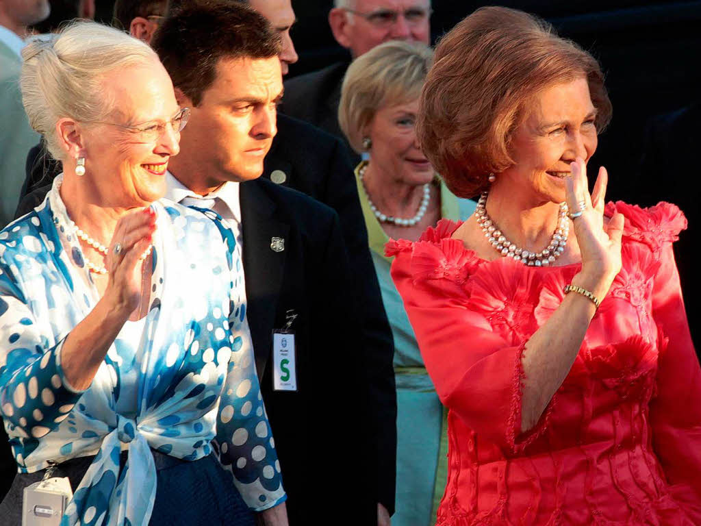 Die dänische Königin Margrethe und Spaniens Königin Sofia (von links) Die dänische Königin Margrethe und Spaniens Königin Sofia (von links)