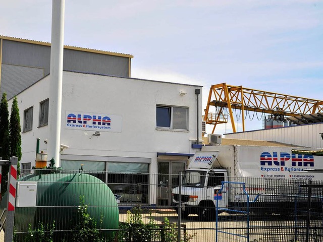 Das Alpha-Firmengelnde im Teninger Industriegebiet Rohrlache  | Foto: Dieter Erggelet