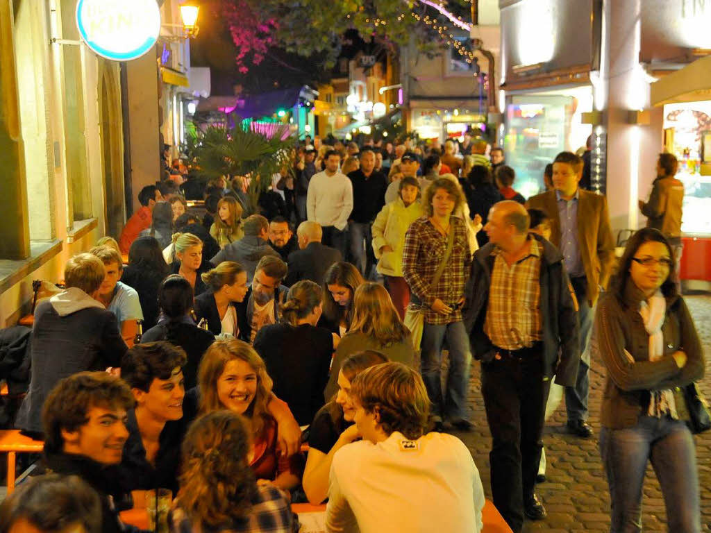 Auftakt der Downtown-Streetparty im Bermuda-Dreieck.