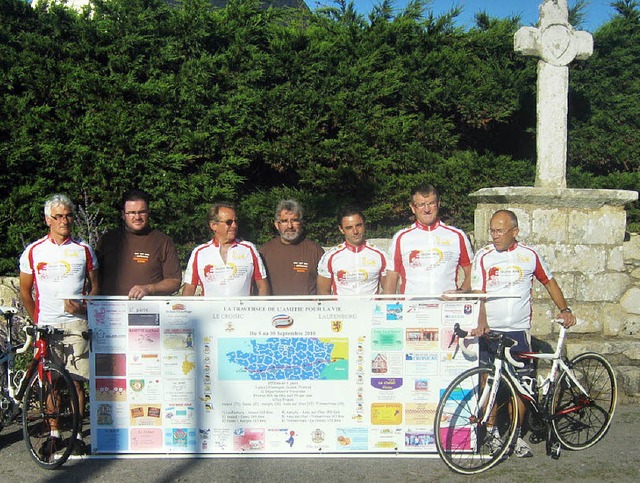 Das franzsische Team  fr die Tour  b... Testier, Bernard Guitton (von links)   | Foto: Privat