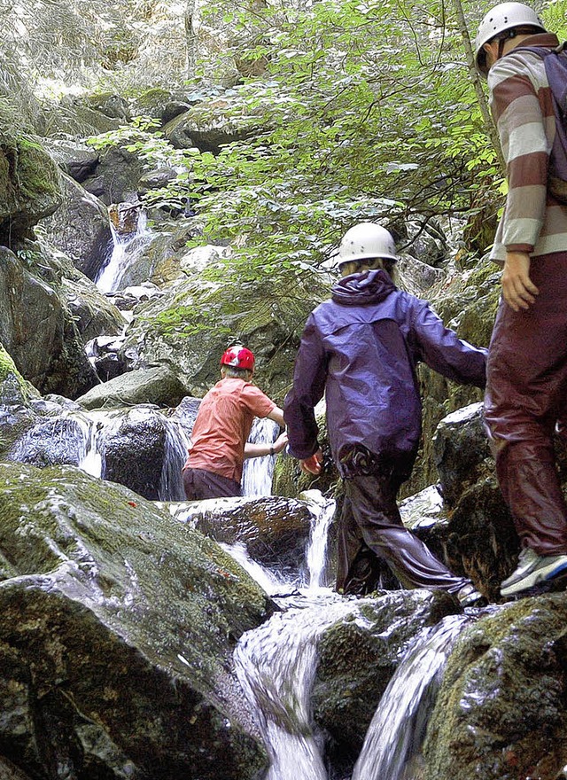 Der Weg fhrt mitten durchs Wasser.  | Foto: Yvonne weik