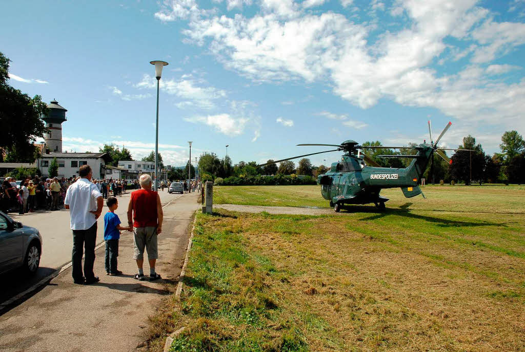 Das Verkehrsmittel der Kanzlerin: Ein solcher Hubschrauber macht selten in Rheinfelden Station.