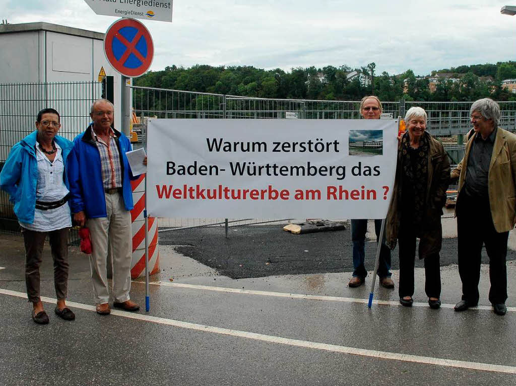 Klare Botschaft der Kraftwerksuntersttzer.