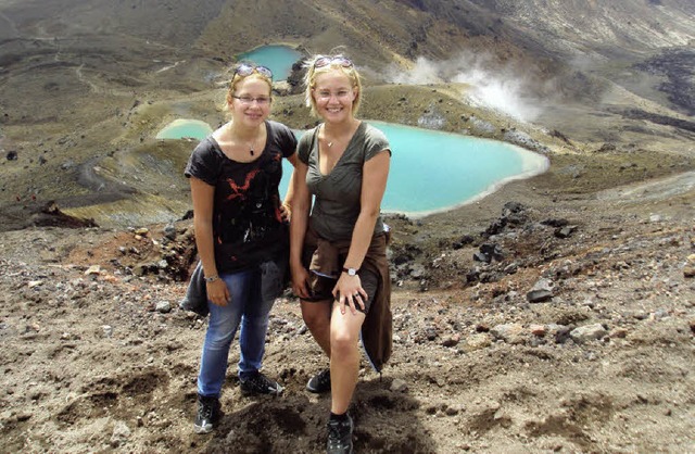 Zwei Weltenbummlerinnen aus Herbolzheim: Laura Frank (l.) und Pia Geiger.   | Foto: Privat