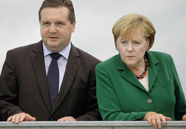 Mappus und Merkel  | Foto: kathrin Ganter