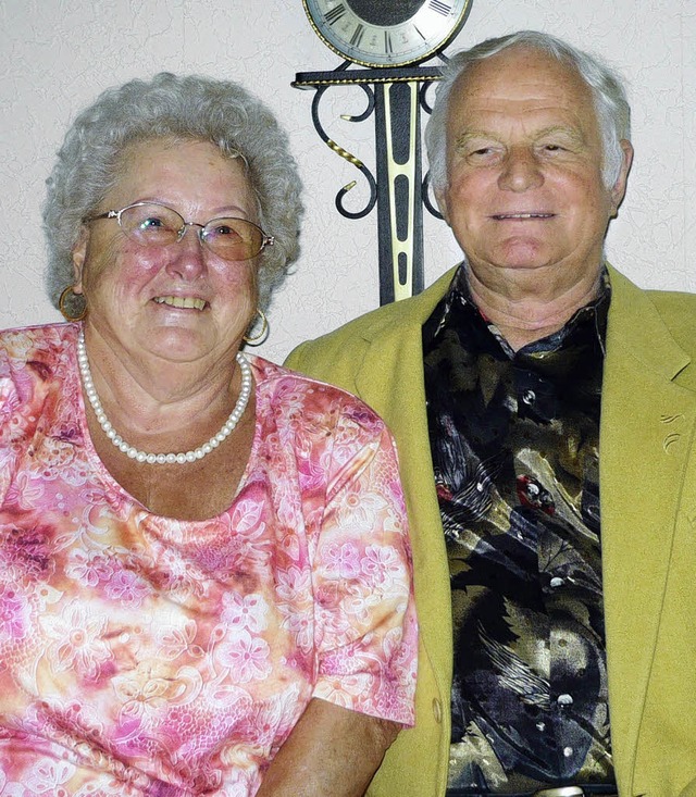 Gerhard und Elisabeth Berger aus Pfaffenweiler feiern heute goldene Hochzeit.   | Foto: franz Hilger