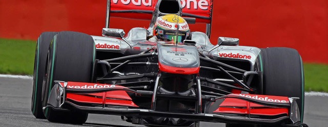 So schnell in Spa unterwegs wie kein a...s Hamilton in seinem McLaren-Mercedes   | Foto: dpa