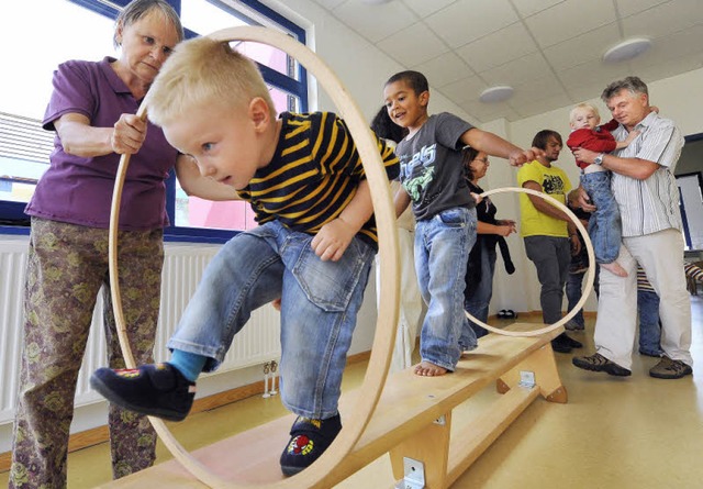 Gro und Klein steht das Familienzentrum Wiesengrn im Stadtteil Vauban offen.   | Foto: Michael Bamberger