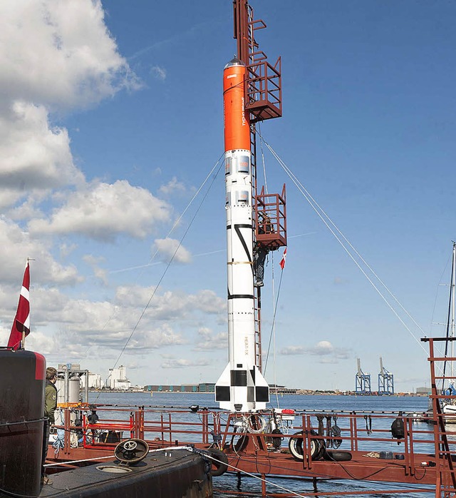 Nur 40000 Euro hat die Rakete Heat-1X/Tycho Brahe gekostet.   | Foto: AFP