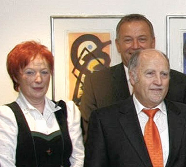 40 Jahre in der Volksbank sind Brunhil...ehrle (Firmenkundenzentrum Neustadt).   | Foto: Volksbank