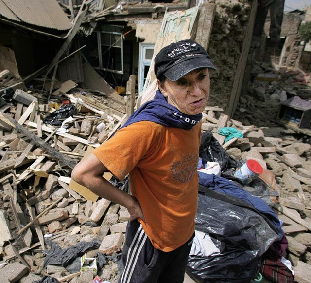 Existenz in Trmmern: Erdbebenopfer in Chile, Mrz 2010  | Foto: dpa