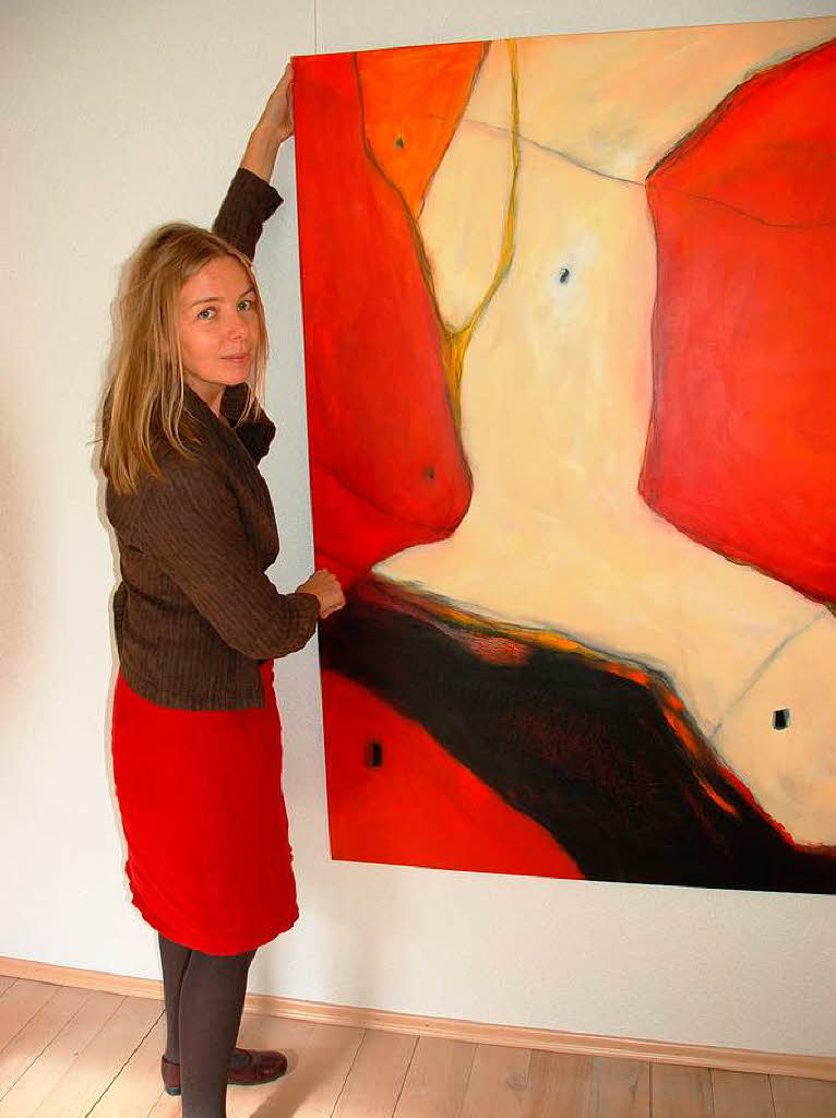 Edyta Nadolska-Scheib zeigt gemeinsam mit sieben weiteren Kunstschaffenden ihre Arbeiten.