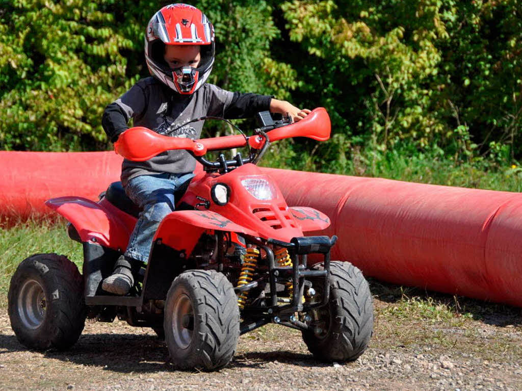 Frh bt sich, wer mal ein richtiger Quad-Fahrer werden will!