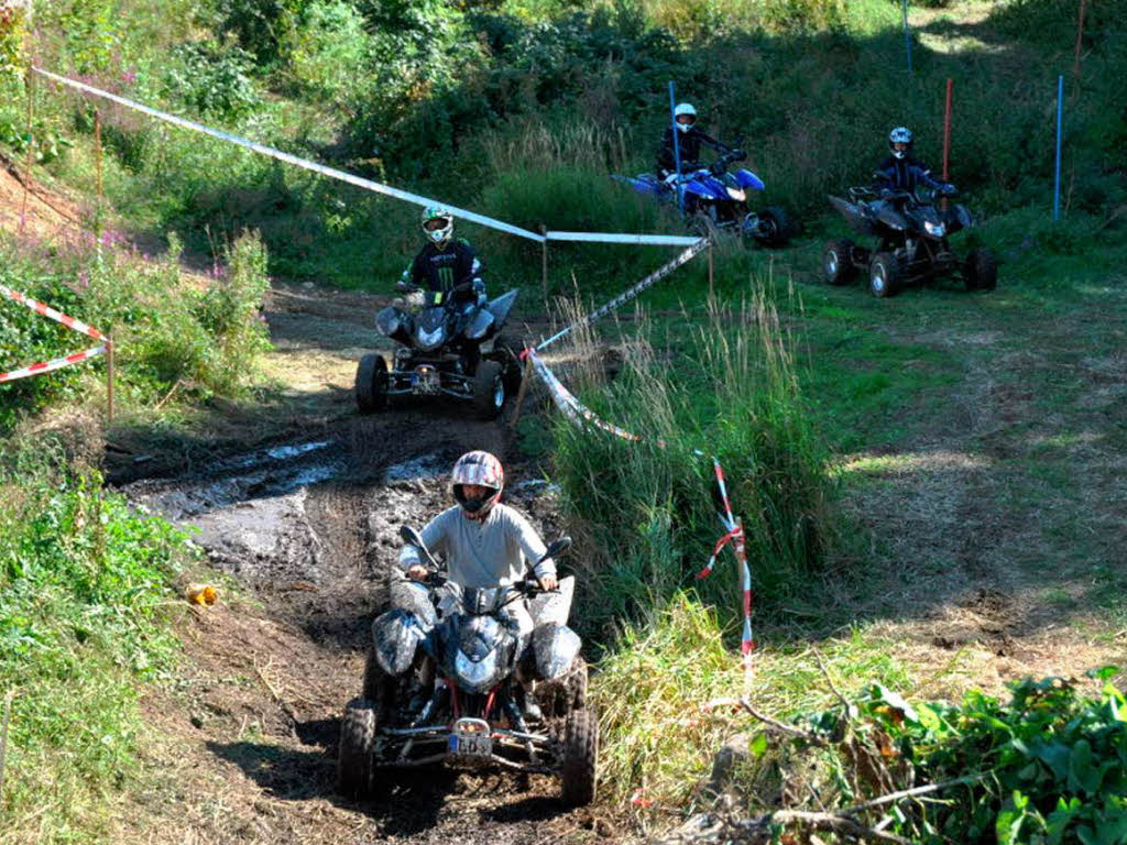 Viel Spa hatten die Quad-Piloten  auf dem groen Parcours.