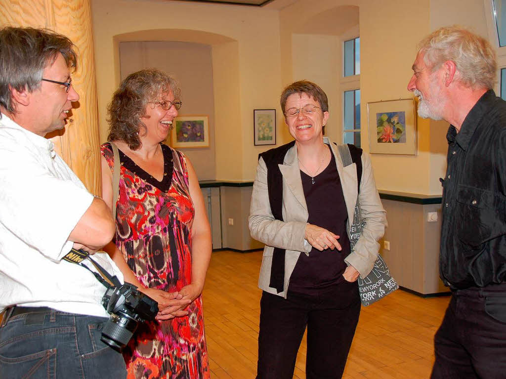 Gut besucht war die Vernissage der Ausstellung am Stadtweg 16.