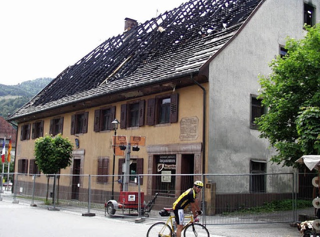 Das Gasthaus Krone in Schnau ist 2003...on  lebt es in der Erinnerung weiter.   | Foto: Hubert Dbele