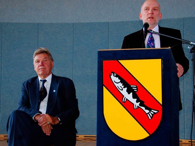 Kandidatenvorstellung:  Peter Schmider...nks) und Kandidat Axel Moick (rechts).  | Foto: MM
