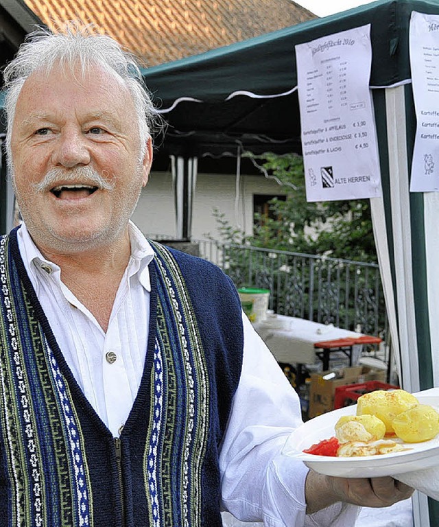 Freut sich  auf den  kulinarischen Genuss: Emil Kohlbrenner     | Foto: antje drse