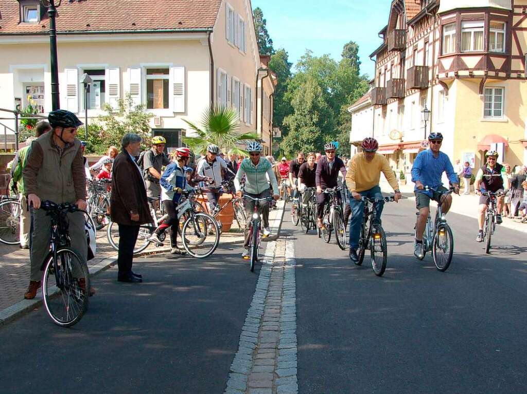 Bei der Erffnung des Markgrfler Rmerwegs wurde den Besuchern in Badenweiler, Mllheim und Heitersheim einiges geboten.