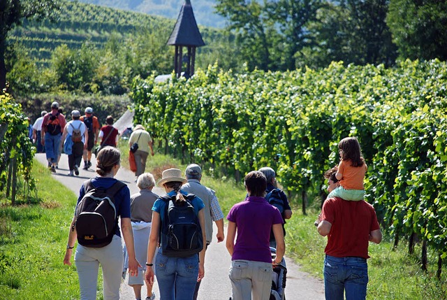 Ein perfektes Weinwandererlebnis lockt...Schnstattkapelle ber Zell-Weierbach.  | Foto: Gertrude Siefke