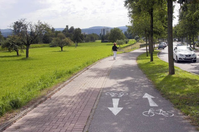 Noch ist alles grn: Der Kernbereich d...nd Cranachstrae in Nollingen liegen.   | Foto: Ingrid Bhm-Jacob