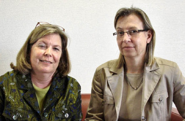 Managerin Ilse Barbara Oelze (links) u...ler von Analytica  International Inc.   | Foto: Willi Adam