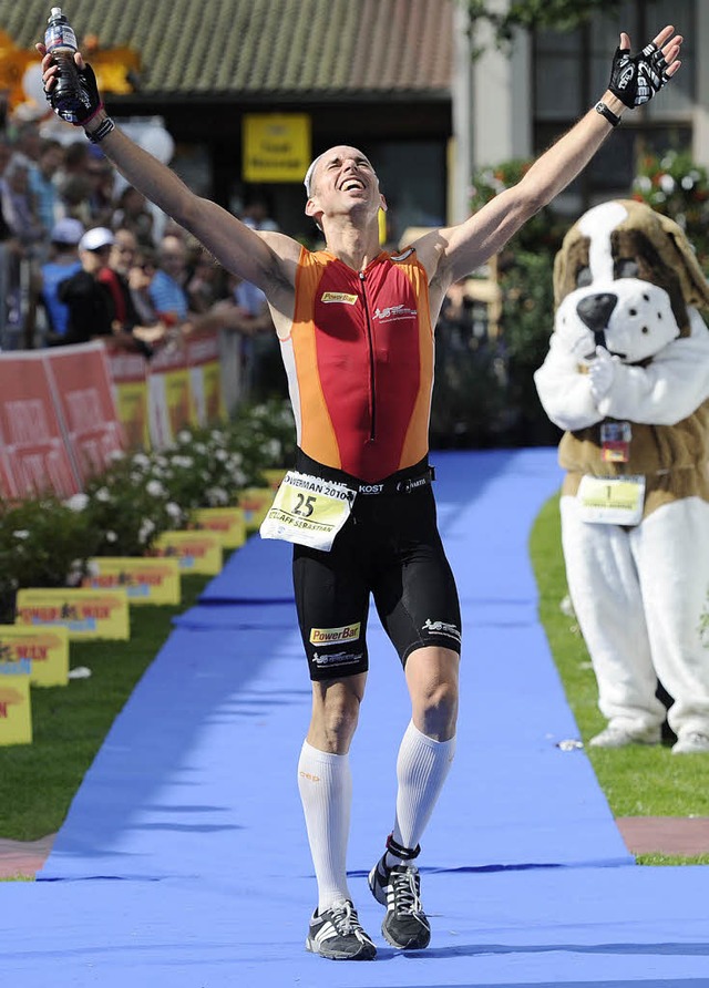 Geschafft! Der Grenzacher Sebastian Re... in persnlicher Bestzeit bewltigt.    | Foto: kirsten stenzel maurer