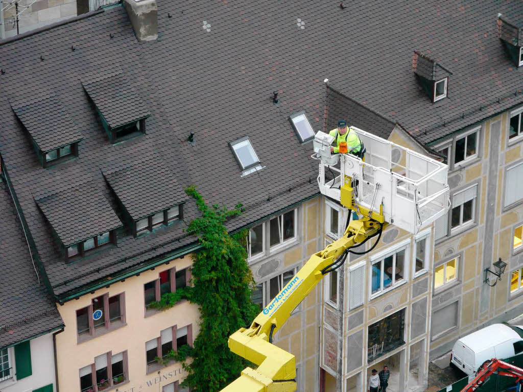 Fenstersichtung am Freiburger Mnster.