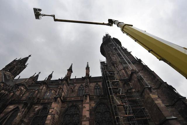 Fotos: Sanierung am Freiburger Mnster