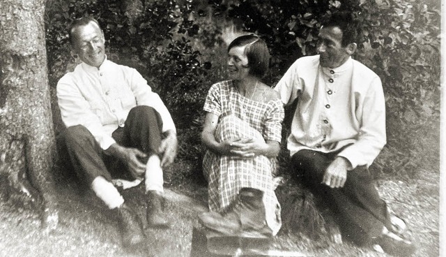 Entspannt in der Natur:  Hermann Hesse...go Ball 1921 beim Ausflug nach Carona   | Foto: DLA