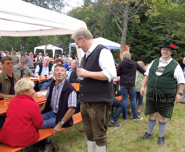 Besucher aus Bayern beim Todtnauberger Waldfest   | Foto: Jger