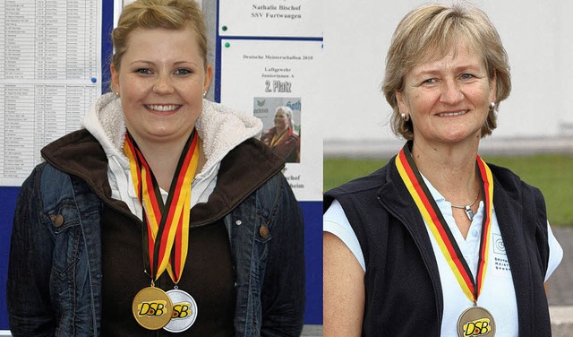 Die Medaillengewinnerinnen: Gold und S...(links),  Bronze fr Liselotte Schmid   | Foto: privat