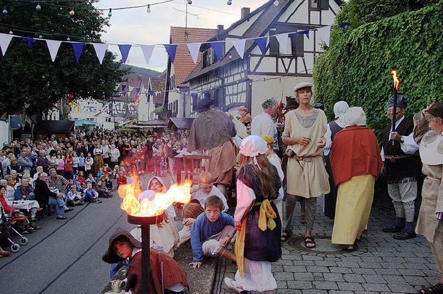 Auffhrung des historischen Theaterst... St. Petronella bei den Weintagen 2008  | Foto: Edgar Stiefvater Winzergenossenschaft