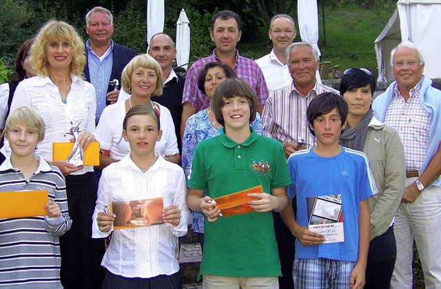 Sieger und Platzierte bei der Clubmeisterschaft.   | Foto:  Verein