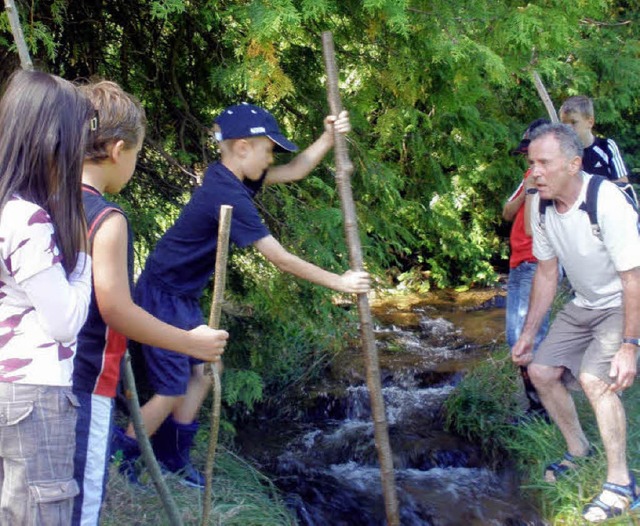 Auf gute Resonanz stie im Rahmen der ...ngen,  Reiner Bauer gab Schtzenhilfe.  | Foto: Kan