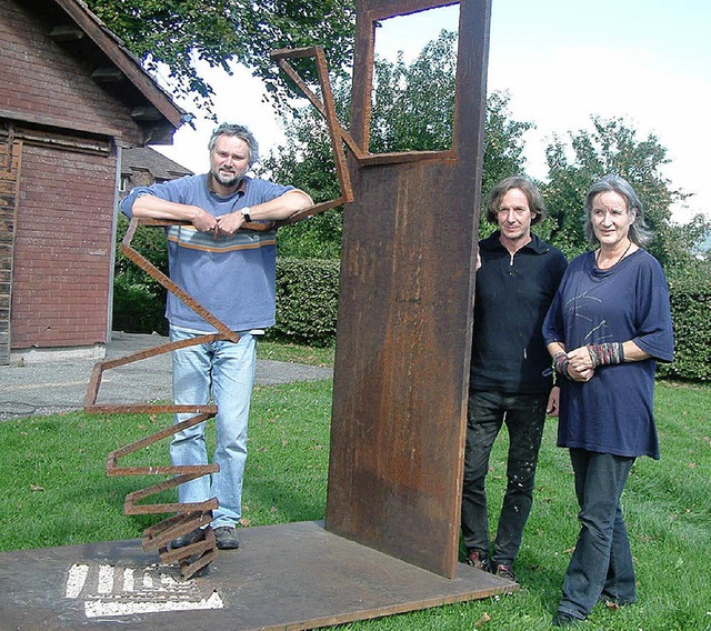 Neben Behrouz Varghaiyans  groer Eise...l Waldner und Ilse Werner (von links)   | Foto: Roswitha Frey