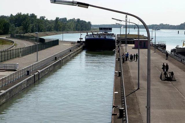 Fotos: Die Schleuse zwischen Nonnenweier und Gerstheim