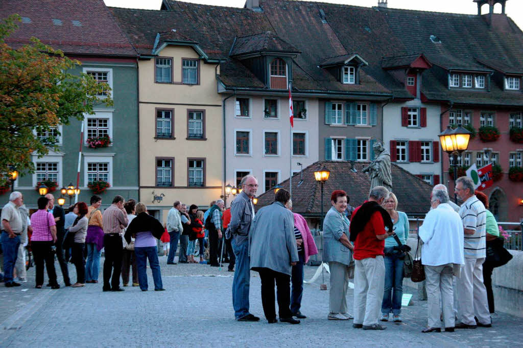 Zur sechsten Laufenburger Kulturnacht kamen viele an Kultur interessierte Gste.
