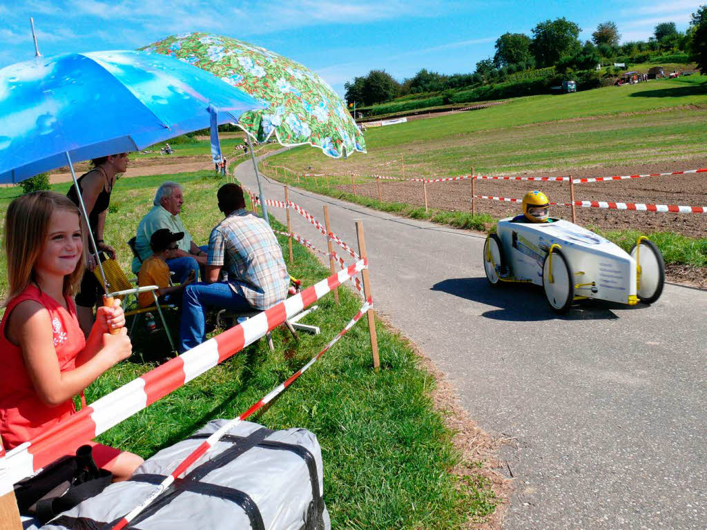 Das Seifenkistenrennen am Zezenberg in Niederschopfheim