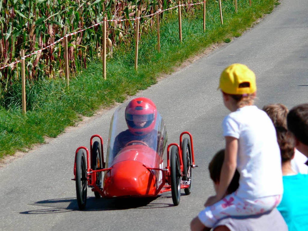 Das Seifenkistenrennen am Zezenberg in Niederschopfheim