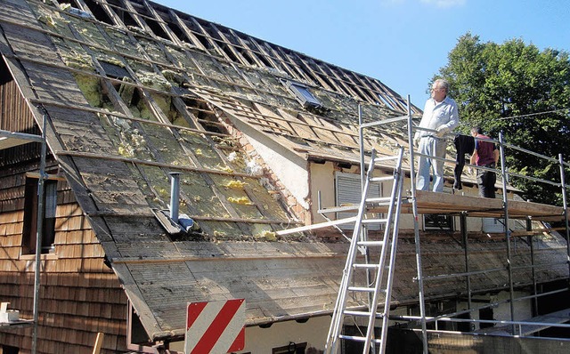 Dachsanierung Naturfreundehaus Lahr  | Foto: BZ