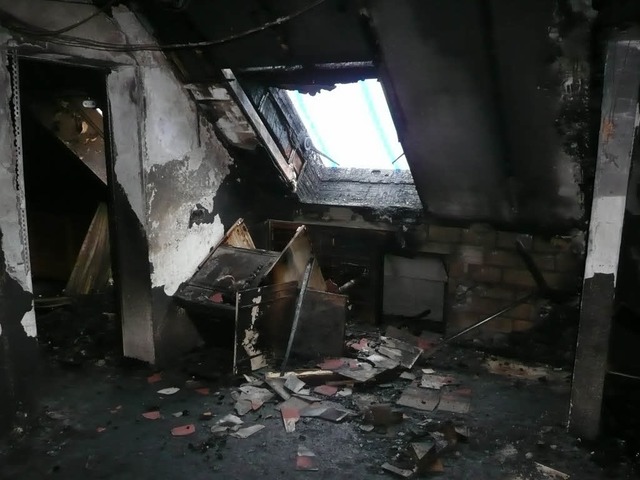 Das Feuer hat den Dachstuhl im Josen verwstet.  | Foto: peter stellmach