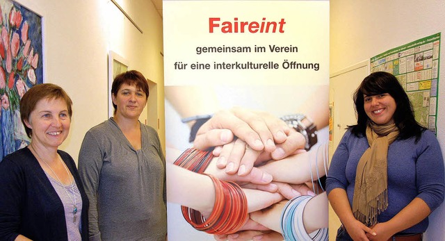 Gestalten Begegnungen: Inge Schmid-Gp...recht und Ferda Nunninger (von links)   | Foto: Babeck-Reinsch