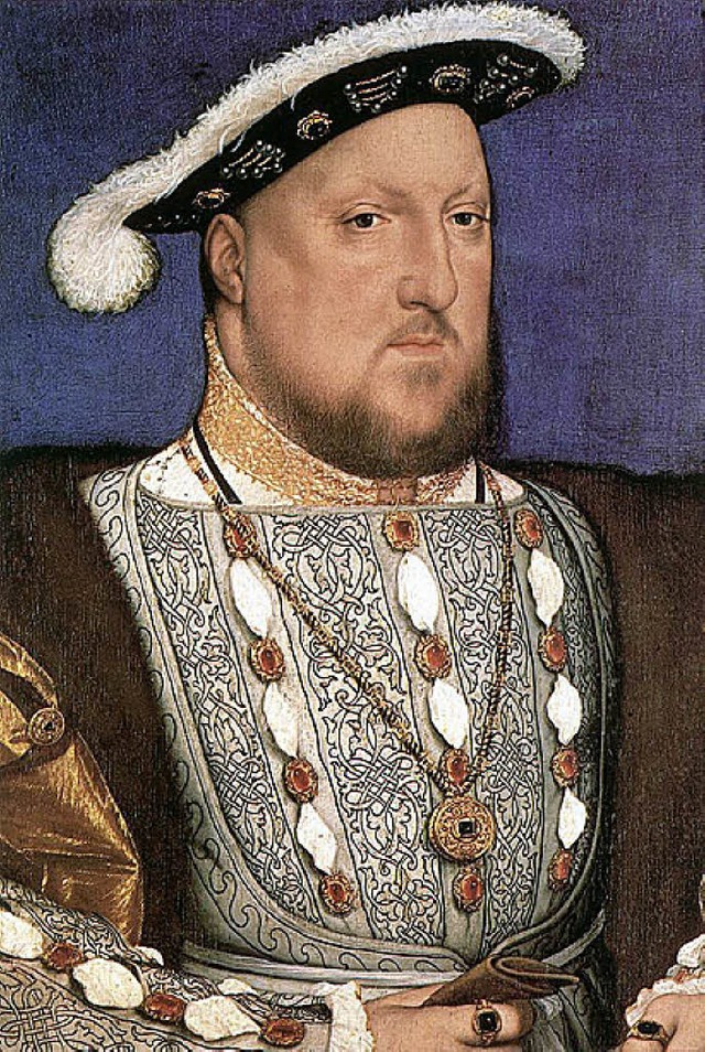 Heinrich VIII. auf einem Bild von Hans Holbein d. Jngeren  | Foto: BZ