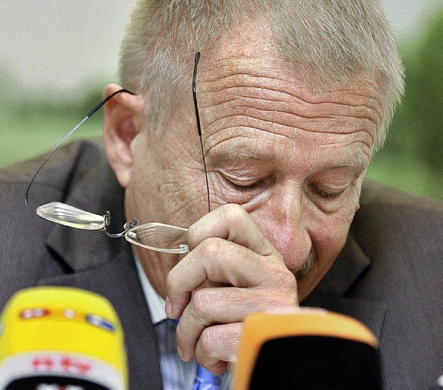 Wolfgang Drexler resigniert.  | Foto: dpa
