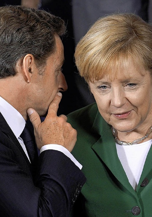 Angela Merkel bestreitet, mit Nicolas ...das Roma-Problem gesprochen zu haben.   | Foto: DPA